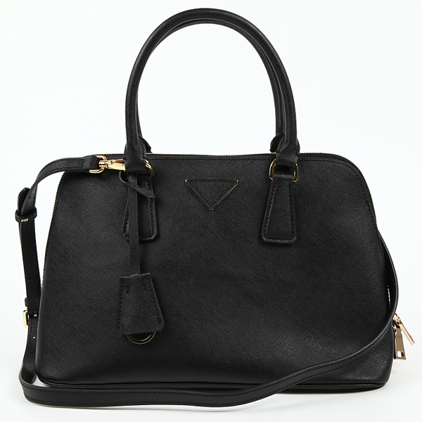 2Wayレザーバッグ：ブラック