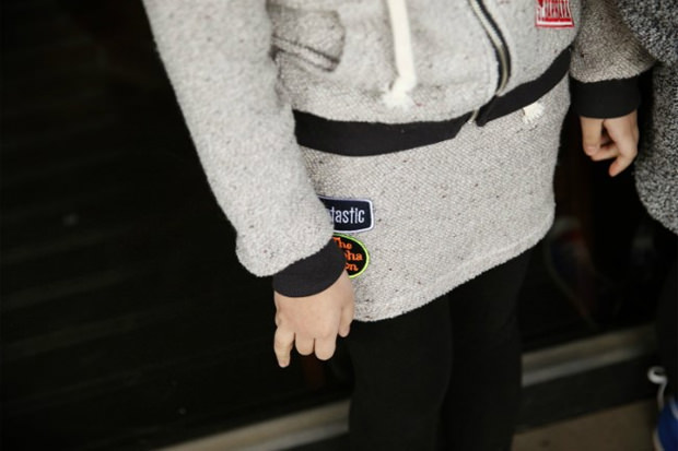 SSOM エンブレム付きスカート(韓国子供服)：アップ画像