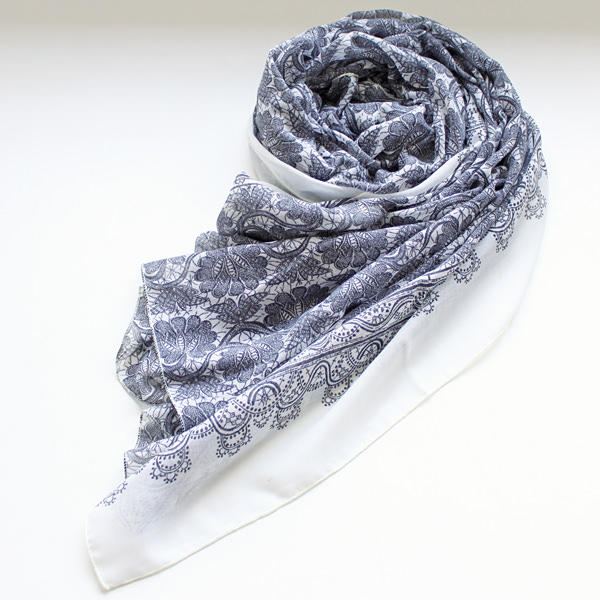 プラントプリントストール：ブラック