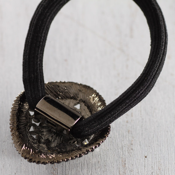 ビジューリボンヘアゴム(スクエア)：詳細