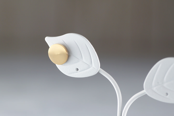 ステンレスピアスパーツ 丸皿 ゴールド：イメージ画像